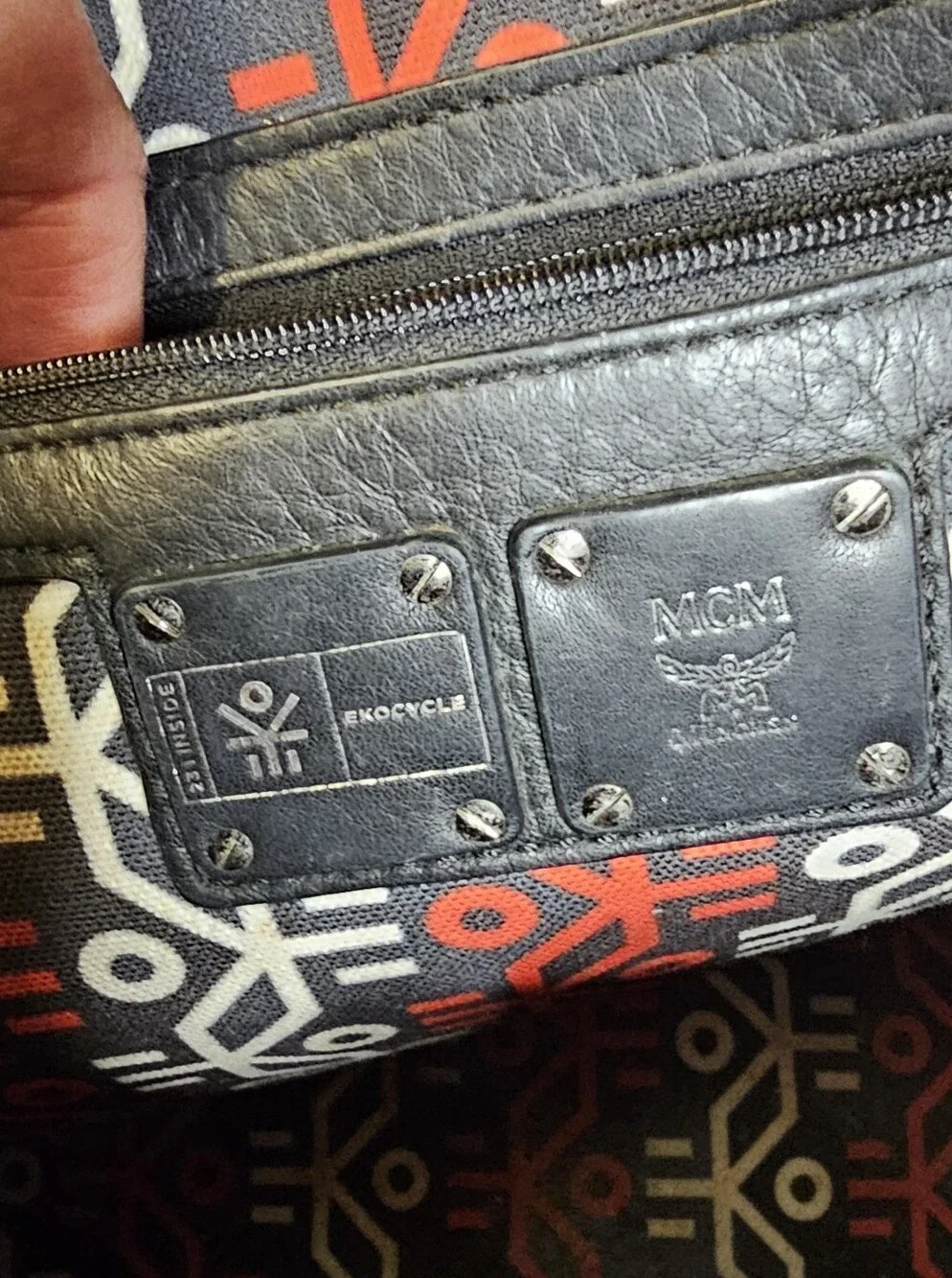 MCM x EKOCYCLE x Will.i.am Limited Edition Red Stark Backpack - Rare!
